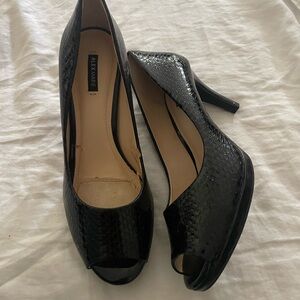 Alex Marie Black Glittery Stiletto Heels